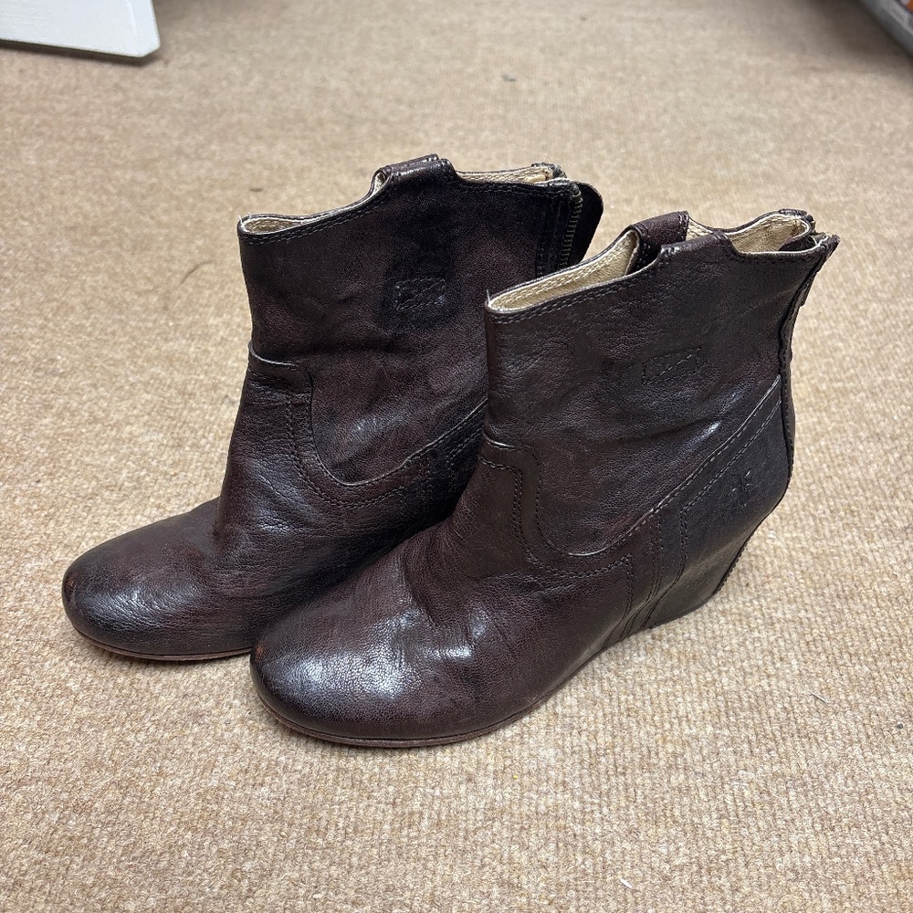 Frye Carson Wedge Bootie